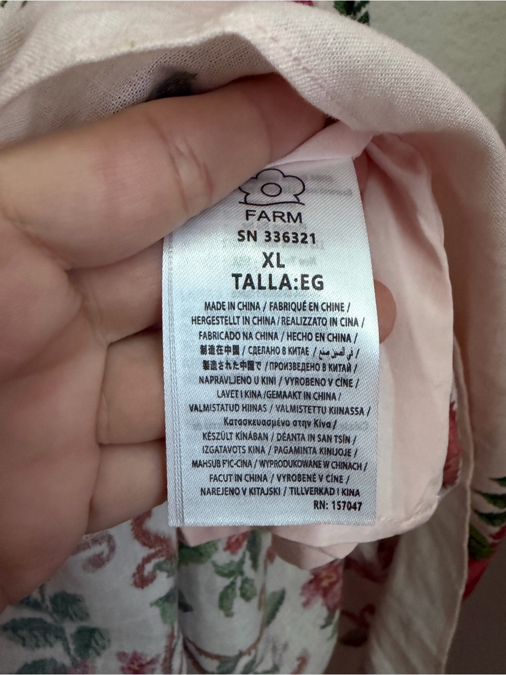 FARM RIO Floral Embroidered Linen Viscose Maxi Dress NWOT size XL - Picture 8 of 15